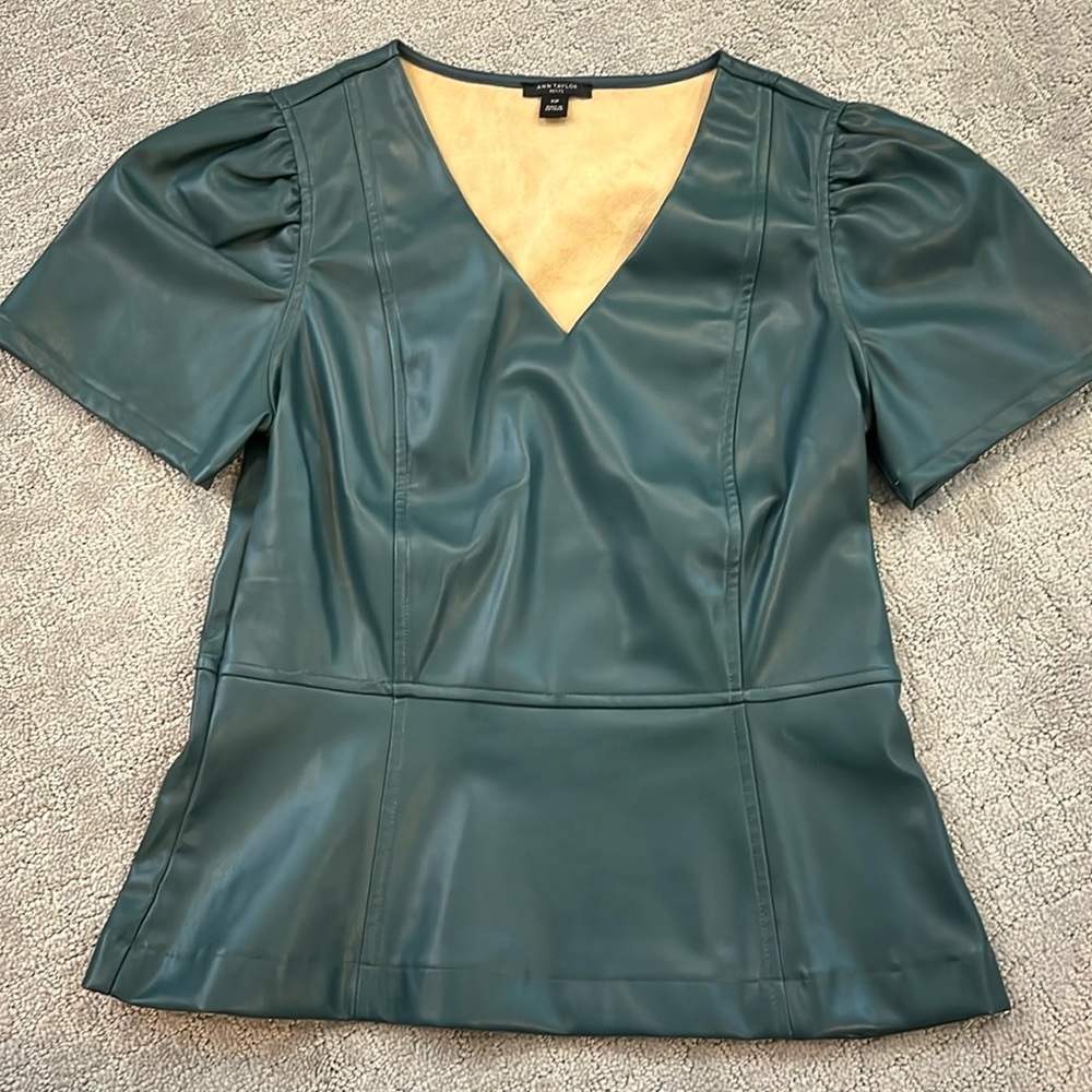 Ann Taylor pleather top